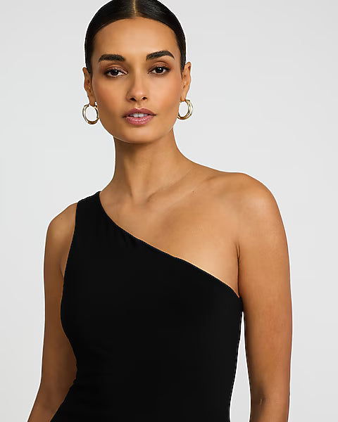 One Shoulder Maxi Sheath Dress